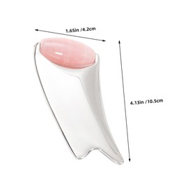 Baluue Double End Facial Guasha Tool Metal Scraper for Face Massage Portable and Lightweight Beauty Device for All Skin Types for Home Routine