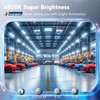 BBOUNDER 4 Pack Linkable LED Shop Light with Reflector, Super