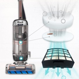 Leemone AZ2002 Filter Replacement Accessories for Shark AZ2002 AZ2000 AZ2000W Vertex DuoClean PowerFin Upright Vacuum, 2 Post-Motor Filters, 4 Foam & Felt Filters, 1 Soft Brushroll