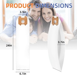 Type LW HEPA Vacuum Cleaner Bags Replacement for Oreck Magnesium Upright Vacuum LWPK6OH LWPK25OH LWPK3OH,24 Packs