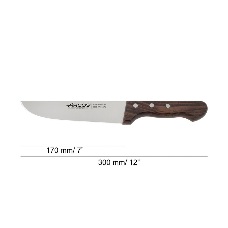 Arcos Butcher Knife 7 Inch Nitrum Stainless Steel. Professional Cooking