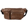 LEONARDO VERRELLI 3900036 Unisex Waist Bag Leather, brown, Waist bag