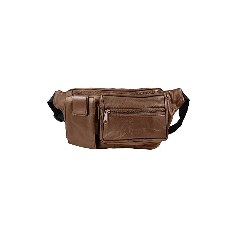 LEONARDO VERRELLI 3900036 Unisex Waist Bag Leather, brown, Waist bag