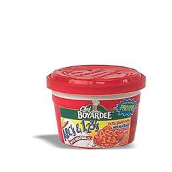 Case of Chef Boyardee Microwave ABC & 123 with Meatballs (12 Total)