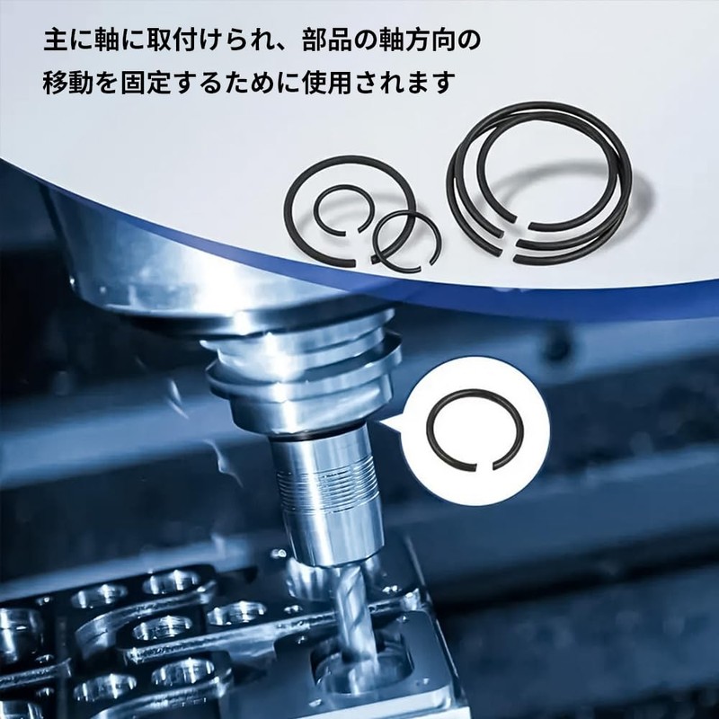 Glvaner Inner Snap Rings C-Clip 7mm to 30mm Stainless Steel
