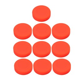 LIOOBO Pack of 10 Hockey Pucks for Shooting and Street Hockey (Orange)
