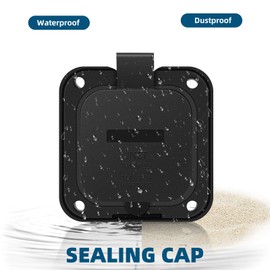 Inborntrait 15 Amp 125V AC Power Inlet Port Plug with Integrated Dual 18" Extension Cord, ETL Certified, Waterproof Cover, Electrical Extensions for Marine Boat RV Camper