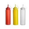 3PCS 360ML/12OZ Refillable Empty Squeeze Sauce Condiment Plastic Bottles Container
