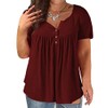 Summer Tops for Womens Plus Size 3X Button Up Shirts