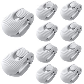 Futon Clips Anti-Shift, Set of 10 Seashell Shaped Plastic Futon Retainer Sheet Clips Strong No Needles Anti Shift, Easy to Install, Strong Trace Clips, Multifunctional for Clothes and Curtains