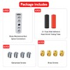 BAALA 4 Gauge Wire Butt Connectors Kit Pure Brass, 6PCS