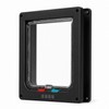 Cat Door with Clear Swing Flap & Brush Seal, 4-Way