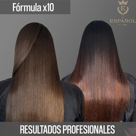 El Español con Stylo - Kit Alaciado permanente x10 (500ml) y Shampoo carbon activado (500ml) - deja 100% lacio cualquier melena - keratina para el cab