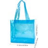 TotePrint 1pcs Waterproof Large Transparent Pvc Shopping Clear Tote Bag