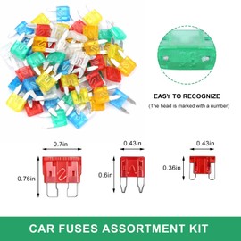 KPEOY 306PCS Car Fuses Assortment Kit, Standard & Mini & Low Profile Auto Fuses with Circuit Testers and Fuse Pullers, Blade-Type Fuse Kit for 2A/5A/7.5A/10A/15A/20A/25A/30A/35A Circuit