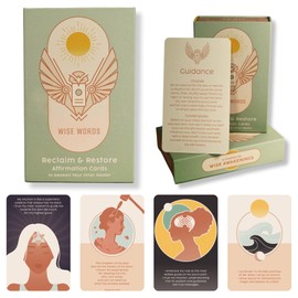Wise Words Affirmation Deck | Reclaim & Restore | 52 Diverse & Unique Cards for Mindfulness | Daily Dose of Self-Love & Empowerment For Holistic Personal Growth | For Everyone