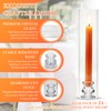 24 Set Hurricane Glass Candle Holders Bulk, Windproof Glass Covers