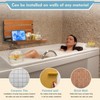 18 inch Premium Folding Teak Shower Seat Wall Mounted -