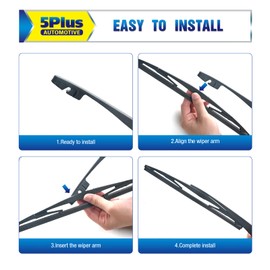 12" Rear Wiper Blade Replacement Generic filter for Subaru Impreza 2020-2015 Crosstrek 2022-2016 WRX 2014-2013 XV Crosstrek 2015-2013 /Honda CRV 2022-2017 Element 2011-2003 BACK Wiper Blade(12-B)