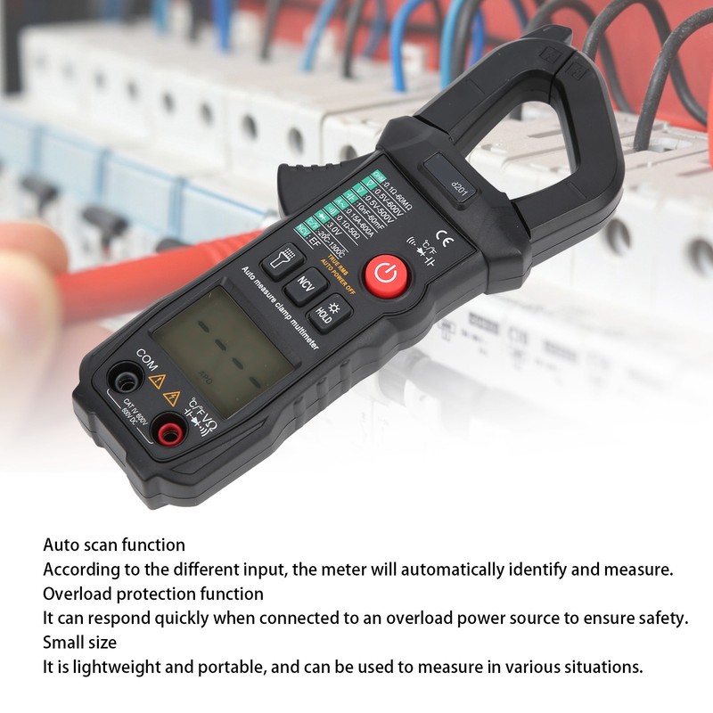 ET8201 600A 600V AC/DC Clamp Meter Intelligent Automatic Identification High