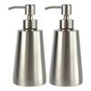 HAMILO Soap Dispenser, Stainless Steel, Washroom, Kitchen, Shampoo, Bath, Set