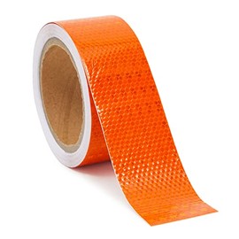 Orange Safety Reflective Tape for Cars, Boats, Reflector Signs (2 in x 30 ft)