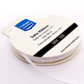 Vaessen Creative Satin Ribbon, 301002-1021, Antique white, 3mm