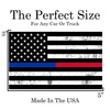 Firefighter Police Officer Thin Red and Blue Line Flag Sticker