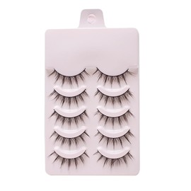 5 Pairs Black DIY False Eyelashes Eyelash Extensions, Fake Eyelashes Non-Irritating Stunning Visual Effect 7 Styles False Eyelashes Cluster Extension Lashes False Eyelashes for Women's Make Up A