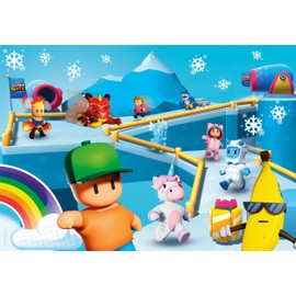 Clementoni Teile Kinder 7 Years, Puzzle Figures Video Game, Gaming, Made in Italy, 29323, 180 Pieces Stumble Guys