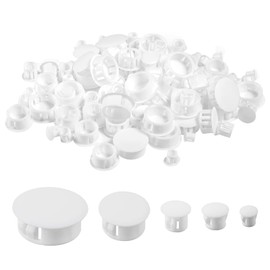 KRISFD Hole Plugs Plastic Pack of 120 6/8/10/16/20 mm Cover Caps Drill Hole Cover Plugs Plastic Furniture Cover Caps Cover Furniture for Cabinets Machines
