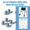 Walker Skis Glides for Folding Walkers, Walker Ski Glides, Walker