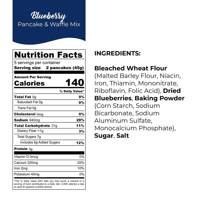 Blueberry Pancake & Waffle Mix Bundle by Vicky Cakes -