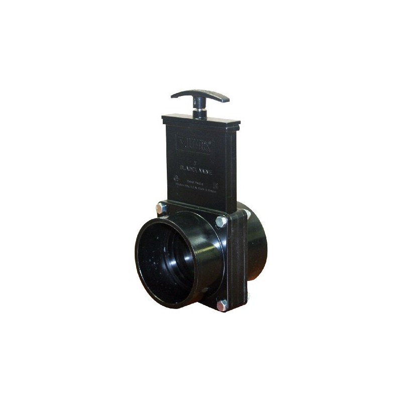 Valterra 7301 ABS Gate Valve, Black, 3" Slip