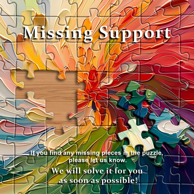 Impossible Puzzle for Adults 1000 Pieces, Rainbow Art Painting Difficult
