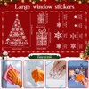 Vijamiy Double Sided Christmas Window Stickers, Large Xmas Window Clings