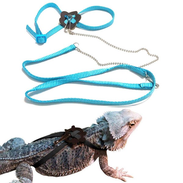 Sawyd Adjustable Reptile Lizard Harness Leash,Turtle Lizard Pet Traction Belt