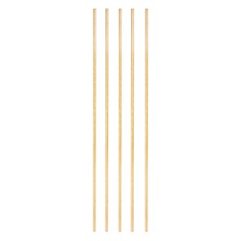 PATIKIL Brass Rod Diameter 2mm Length 152.4mm 5pcs Round Bar Lathe Rod H62 Round Bar Hardware Novelty Model Car Airplane Ship Copper