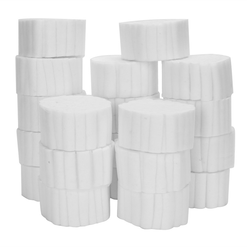 100pcs / bag Dental Rolled Cotton Balls Natural Dental Cotton