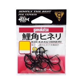 Gamakatsu Carp Horn Finelli Hook (Black) No. 8 Fishing Hooks