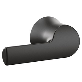 Moen Doux Matte Black 4.25" Brass Decorative Toilet Tank Flush Lever, YB0201BL