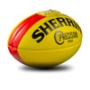 Sherrin Precision Leather Replica Football, Yellow, Size 4