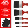 Xtremeauto 5pc Paint Brush Set – Synthetic Bristle Brushes for