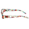 Calabria 759 Rectangular Colorful Reading Glasses +1.00 Red Women Readers