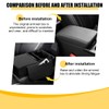 Mandark Car Center Console Armrest Pillow, Leather Memory Foam Auto