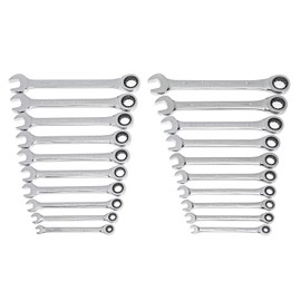 GEARWRENCH 20 Piece Ratcheting Wrench Set, SAE/Metric - 35720
