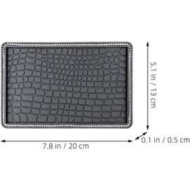 Lurrose Tapetes Antideslizantes para Tablero de Auto 2 Piezas Diseño Convexo Lavables y Resistentes para Uso Interior de Vehículos
