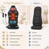 comrelax Vibrating Back Massager for Chair with Heat & Cooling,