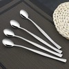 Ikando Stainless Steel Tea Spoon, Long Handled Spoon, Long Drink