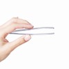 FOMIYES Ergonomic Stainless Steel Tweezers for Women's Facial Hair Removal